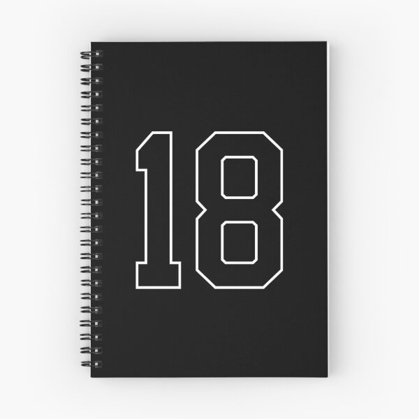 Item preview, Black Number 18 lucky sports jersey eighteen designed and sold by HeavyStyle.