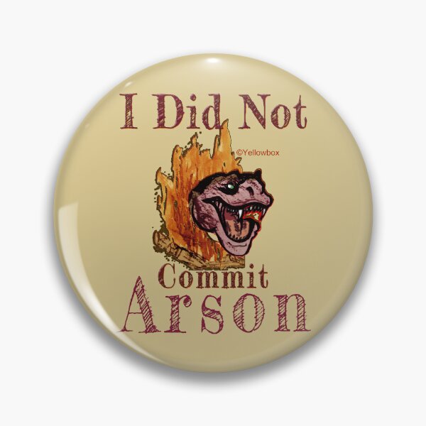 Item preview, i did not commit arson - Yellowbox ink painting designed and sold by twyellowbox.