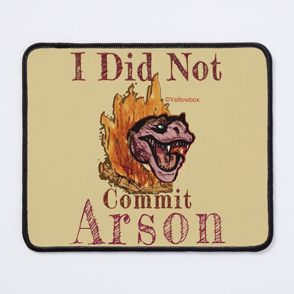 Item preview, i did not commit arson - Yellowbox ink painting designed and sold by twyellowbox.