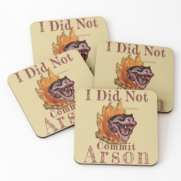 Item preview, i did not commit arson - Yellowbox ink painting designed and sold by twyellowbox.
