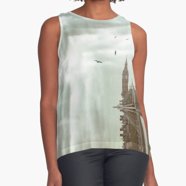 La Ciudad de Londres Surrealista Blusa sin mangas