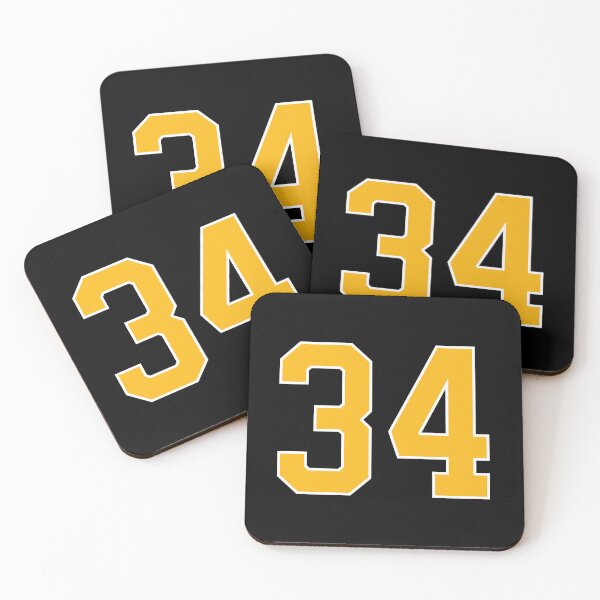 Item preview, Yellow Number 34 lucky sports jersey thirty four designed and sold by HeavyStyle.