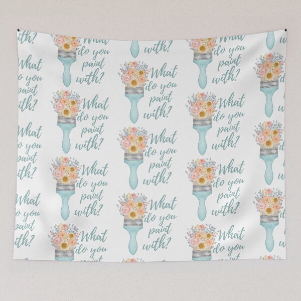 Item preview, What Do You Paint With - Artist Paintbrush Design  designed and sold by CreativNode.
