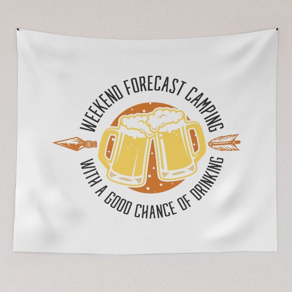 Item preview, Weekend Forecast Camping with a Good Chance of Drinking  designed and sold by 397HOUSE Your happy time.