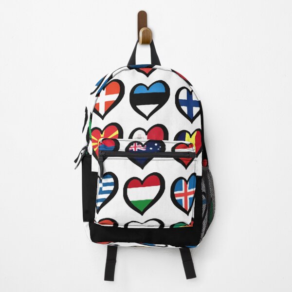 Item preview, Eurovision European Flags Hearts Classic designed and sold by AllanJohnson1.