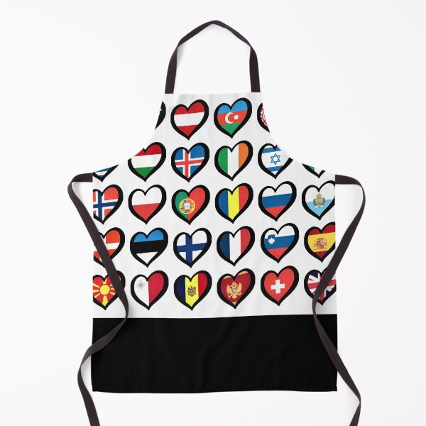 Item preview, Eurovision European Flags Hearts Classic designed and sold by AllanJohnson1.