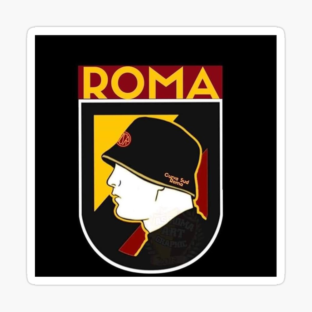 Roma ultras curva sud Sticker for Sale by novantasei96