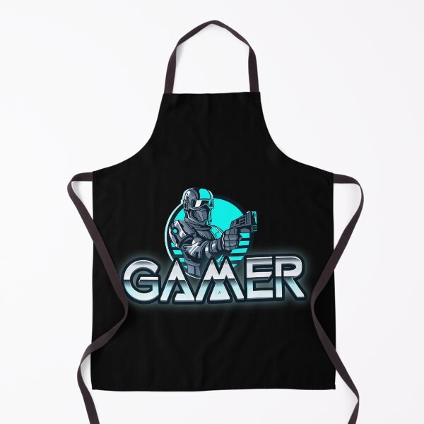Item preview, Gamer with Retro Futuristic Cyborg Soldier designed and sold by PRIVARSHU.