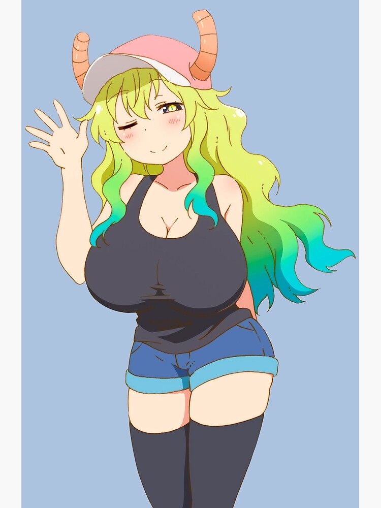 Sexy Lucoa Quetzalcoatl Lewd Boobs Dragon Maid Busty Hentai Ecchi Poster For Sale By