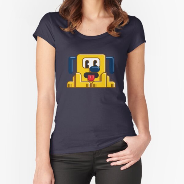 Retro the Dog™ Fitted Scoop T-Shirt