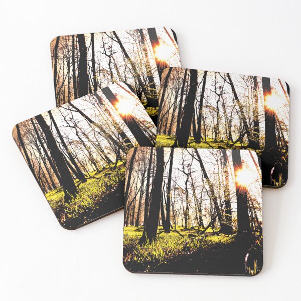 Item preview, At the early morning I saw the sun shining brightly between the trees of the forest designed and sold by knowswhathesees.