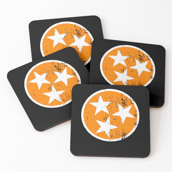 Item preview, Distressed 3 Star TN State Orange and White Tennessee Flag Long Sleeve T-Shirt designed and sold by MarioKowallik.