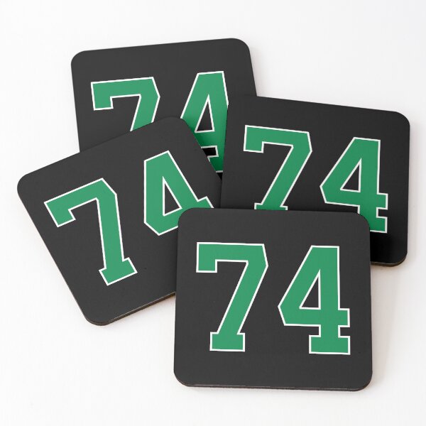 Item preview, 74 number, green lucky sports seventy four designed and sold by ArtIsParty.