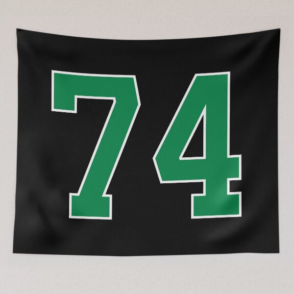 Item preview, 74 number, green lucky sports seventy four designed and sold by ArtIsParty.