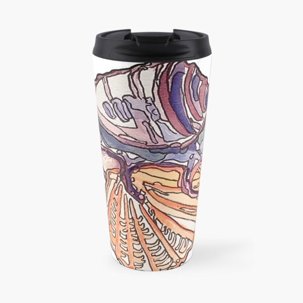 Shell Art Collection Travel Coffee Mug