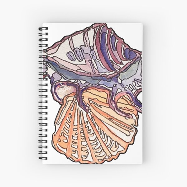 Shell Art Collection Spiral Notebook