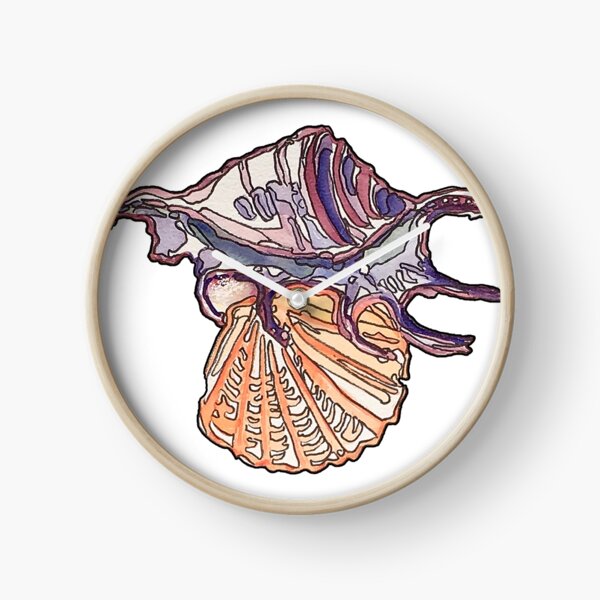Shell Art Collection Clock