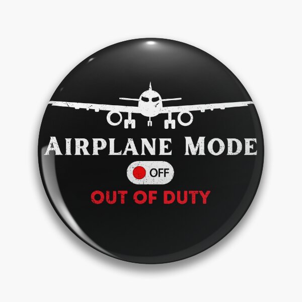 Item preview, Funny Pilot's Gift Airplane Mode OFF - Retired Pilot designed and sold by diip.