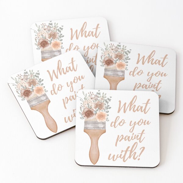 Item preview, What Do You Paint With - Artist Paintbrush Design  designed and sold by CreativNode.
