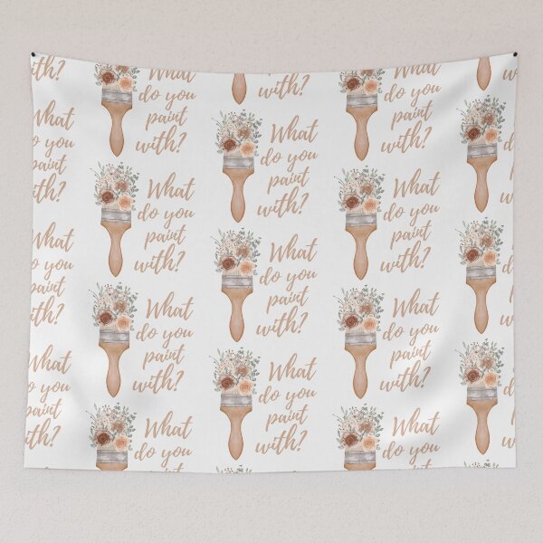 Item preview, What Do You Paint With - Artist Paintbrush Design  designed and sold by CreativNode.