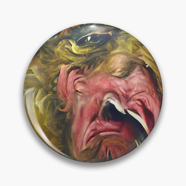 Item preview, Baroque style angry contorted screaming face designed and sold by janesg.