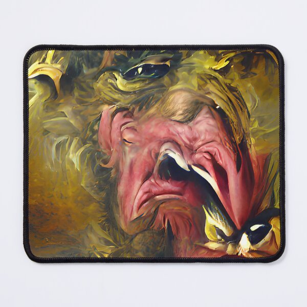 Item preview, Baroque style angry contorted screaming face designed and sold by janesg.