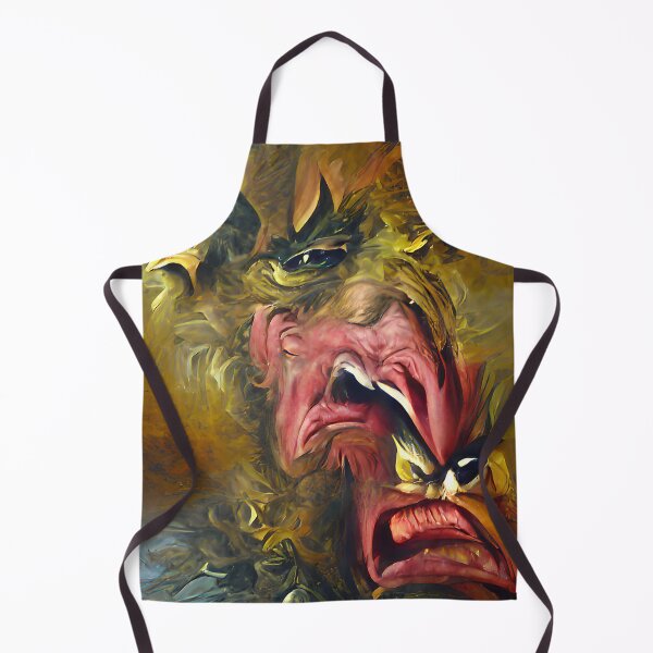 Item preview, Baroque style angry contorted screaming face designed and sold by janesg.