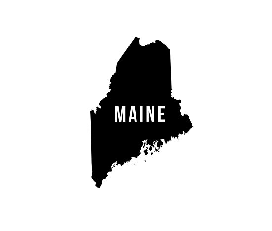 “Maine State Silhouette” Photographic Print by CartoCreative | Redbubble