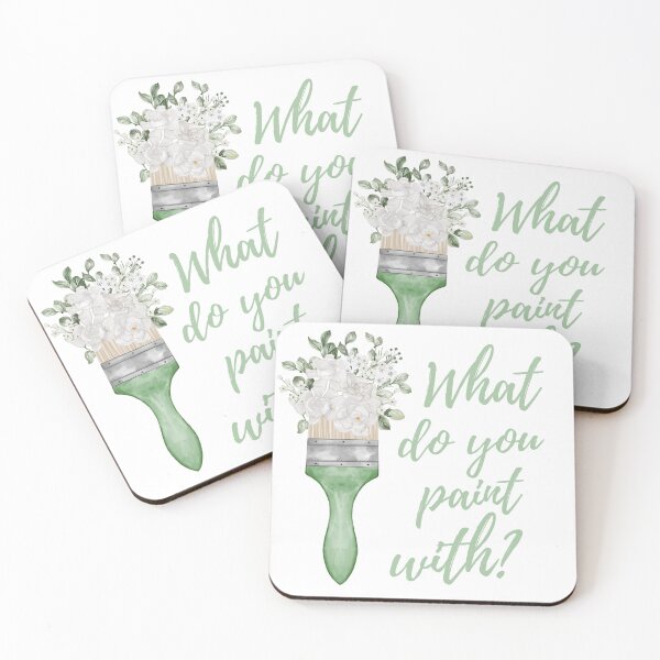 Item preview, What Do You Paint With - Artist Paintbrush Design  designed and sold by CreativNode.