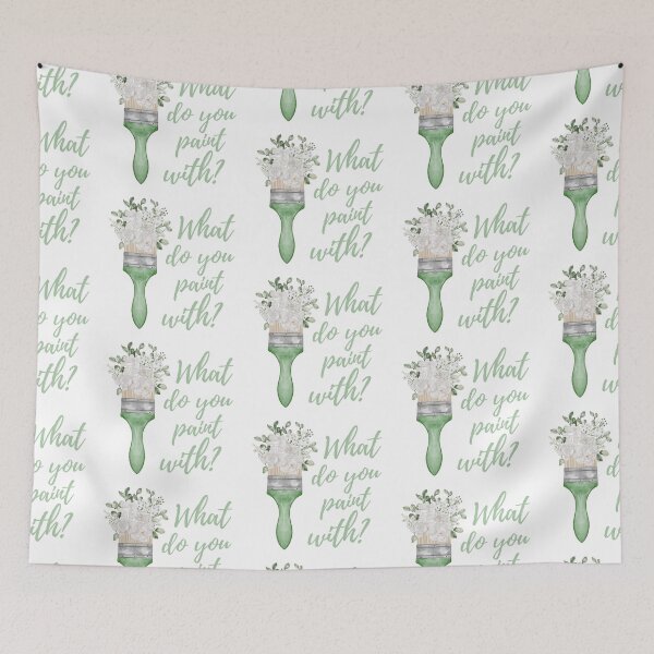 Item preview, What Do You Paint With - Artist Paintbrush Design  designed and sold by CreativNode.