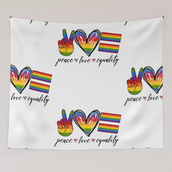 Item preview, Lgbt peace love equality designed and sold by smallcatvn.