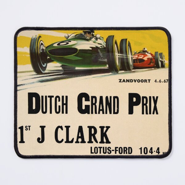 Item preview, Vintage 1967 Dutch Grand Prix Motor Racing winners Poster designed and sold by Designbuddies.