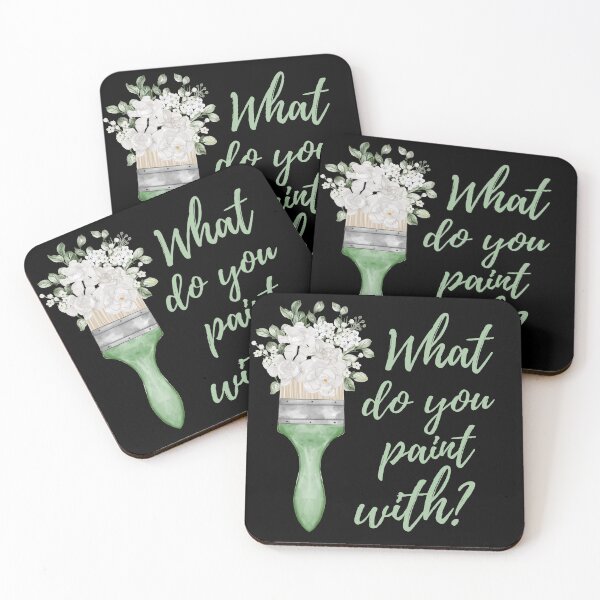 Item preview, What Do You Paint With - Artist Paintbrush Design  designed and sold by CreativNode.