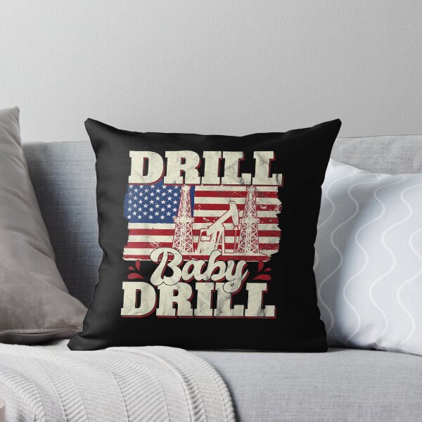Item preview, Drill Baby Drill - Camiseta con bandera estadounidense Oilrig Oilfield Trash designed and sold by MarioKowallik.