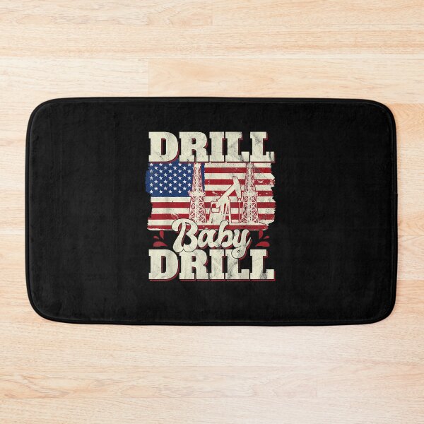 Item preview, Drill Baby Drill American Flag Oilrig Oilfield Trash T-Shirt designed and sold by MarioKowallik.