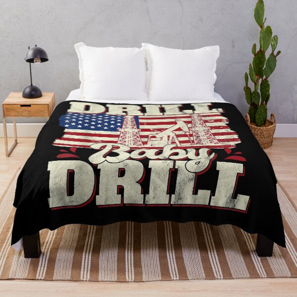Item preview, Drill Baby Drill American Flag Oilrig Oilfield Trash T-Shirt designed and sold by MarioKowallik.