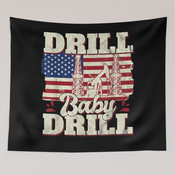 Artikelvorschau, Bohrgerät-Baby-Bohrgerät-amerikanische Flaggen-Ölbohrinsel-Ölfeld-Abfall-T - Shirt entworfen und verkauft von MarioKowallik.