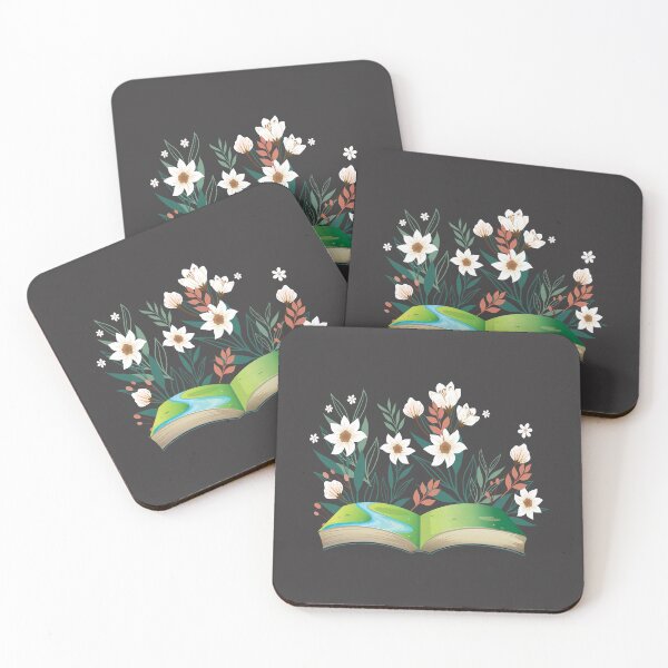 Item preview, Flowers Growing From Green Book designed and sold by fatydesignspace.