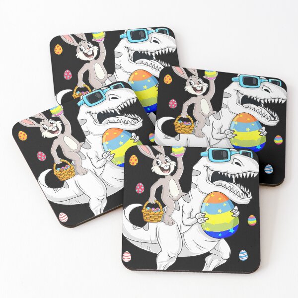 Item preview, Easter Bunny Riding T Rex Dinosaur Funny Eggs Boys Girl Kids . designed and sold by ezechudnbowy.