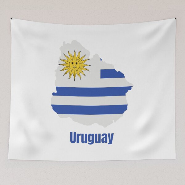 Item preview, Flag Map of Uruguay designed and sold by Tienda-Vane.