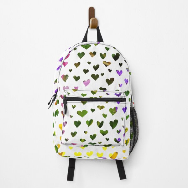 Item preview, Floating Hearts in Spring Colours on white background, fabric and textile abstract Spring Colours on white background, fabric and textile abstract design designed and sold by nickbrayimages.