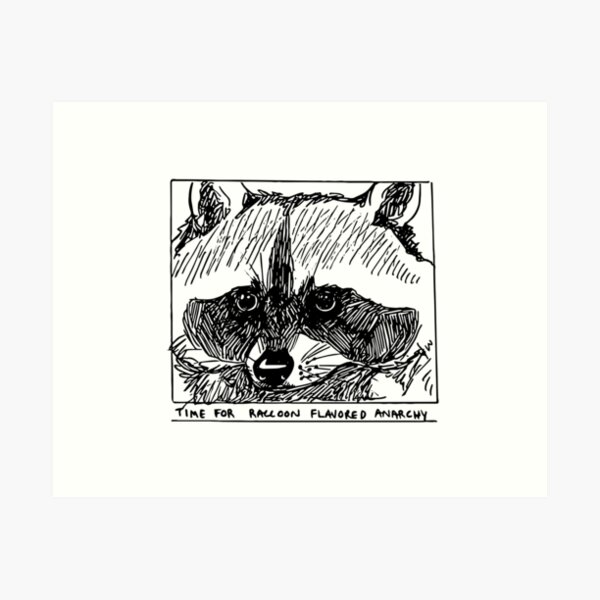 Item preview, Raccoon Flavored Anarchy designed and sold by raccdaily.