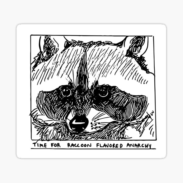 Item preview, Raccoon Flavored Anarchy designed and sold by raccdaily.
