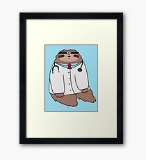 Doctor Sloth Framed Print