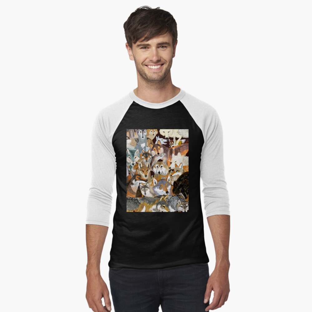 Vista previa del artículo con la obra «Camiseta ¾ estilo béisbol», diseñado y vendido por belettelepink.