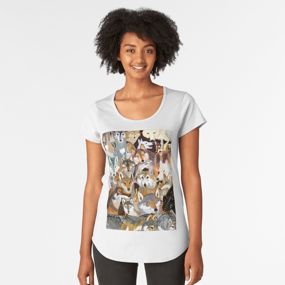 Vista previa del artículo con la obra «Camiseta premium de cuello ancho», diseñado y vendido por belettelepink.