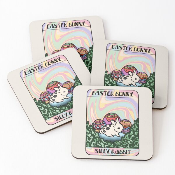 Item preview, Cute Netherland Dwarf Bunny Celebrating Easter with Colorful Eggs Vintage Bunny Tarot  designed and sold by wigobun.