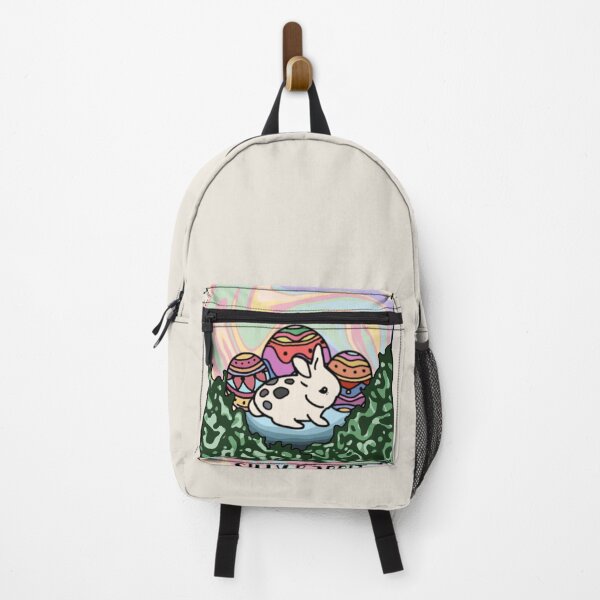 Item preview, Cute Netherland Dwarf Bunny Celebrating Easter with Colorful Eggs Vintage Bunny Tarot designed and sold by wigobun.