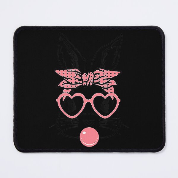 Item preview, Easter Day Cute Bunny With Bandana Heart Glasses Bubblegum . designed and sold by ezechudnbowy.