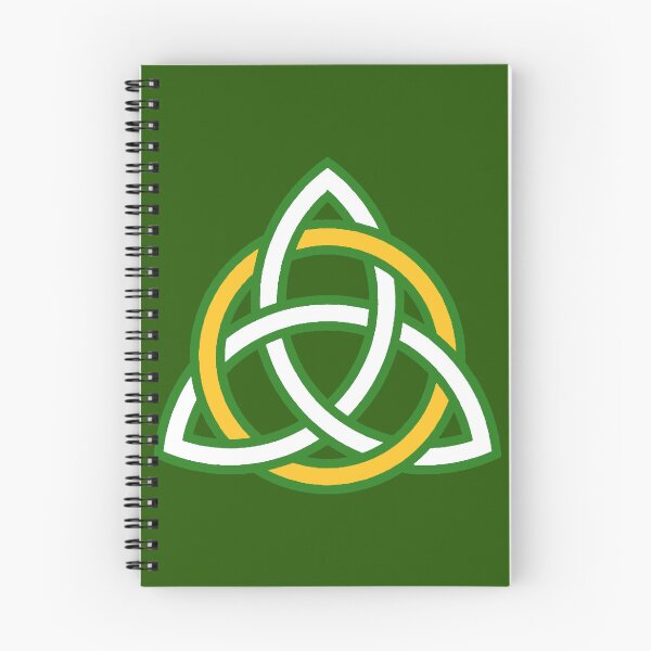 Item preview, Irish Green Triquetra with Gold Ring designed and sold by QAF Warlock Patterns.